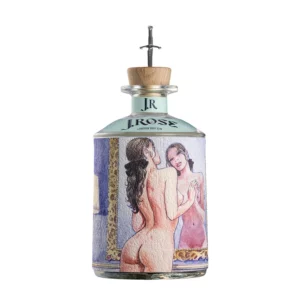 J.Rose London Dry Artisan Gin JR05 boca s ručno izrađenom senzualnom etiketom